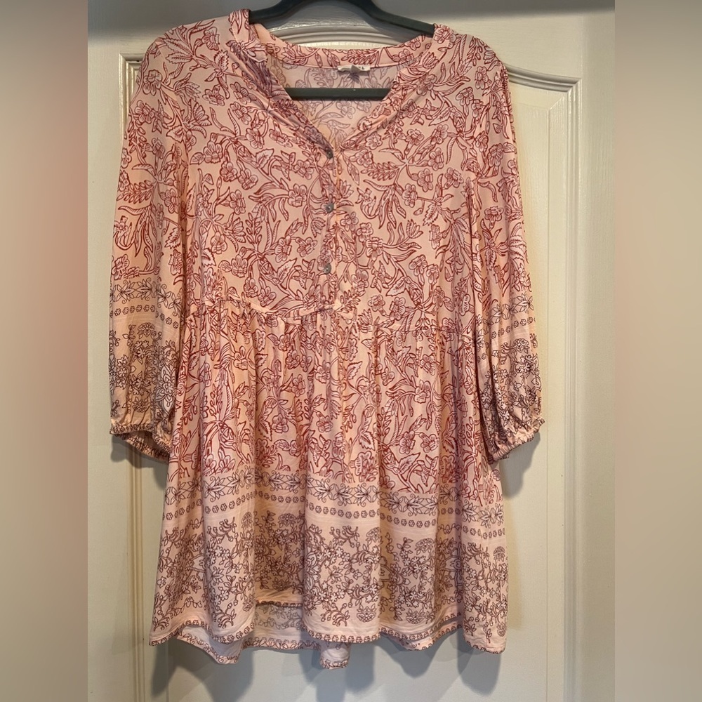 Floral Peasant Blouse - Picture 1 of 6
